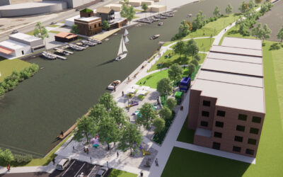 Groundbreaking Ceremony for Benton Harbor Waterfront Plaza